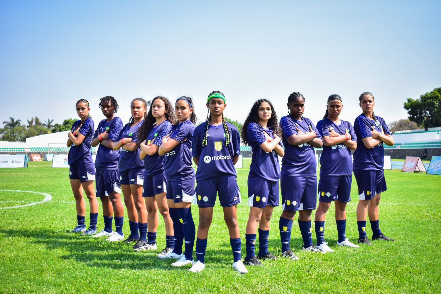 Group photo of soccer players