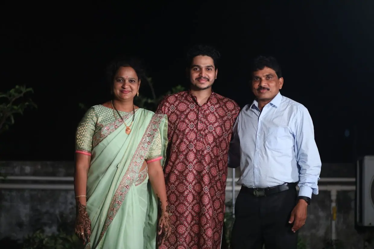 Akhil and his family.