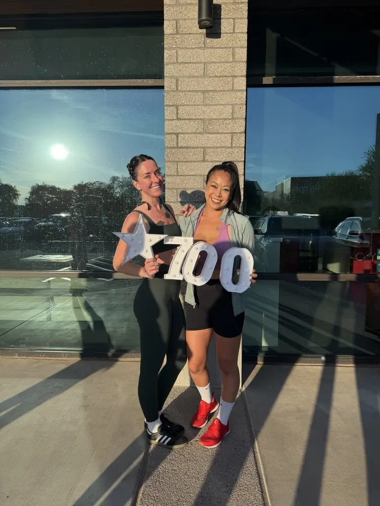 alexa and friend in workout gear
