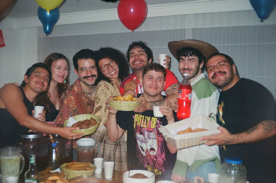 Raúl Rodríguez at a party.