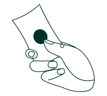 hand holding cash illustration 