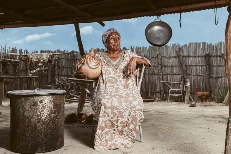 Colombia - a seated woman