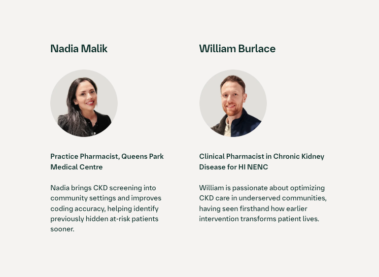 Nadia Malik and William Burlace