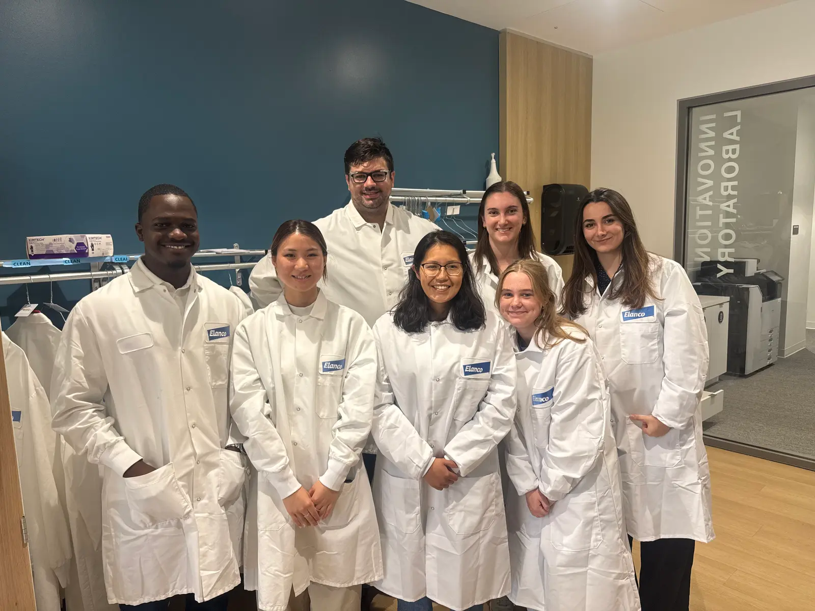 A group in white coats