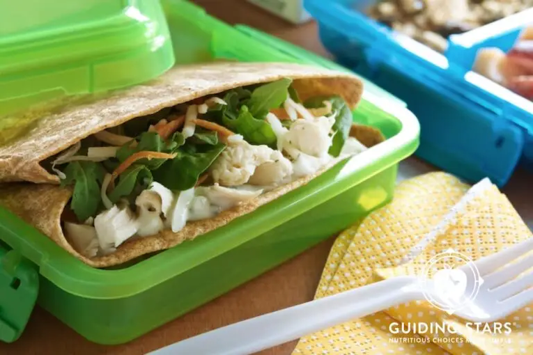Chicken spinach wraps
