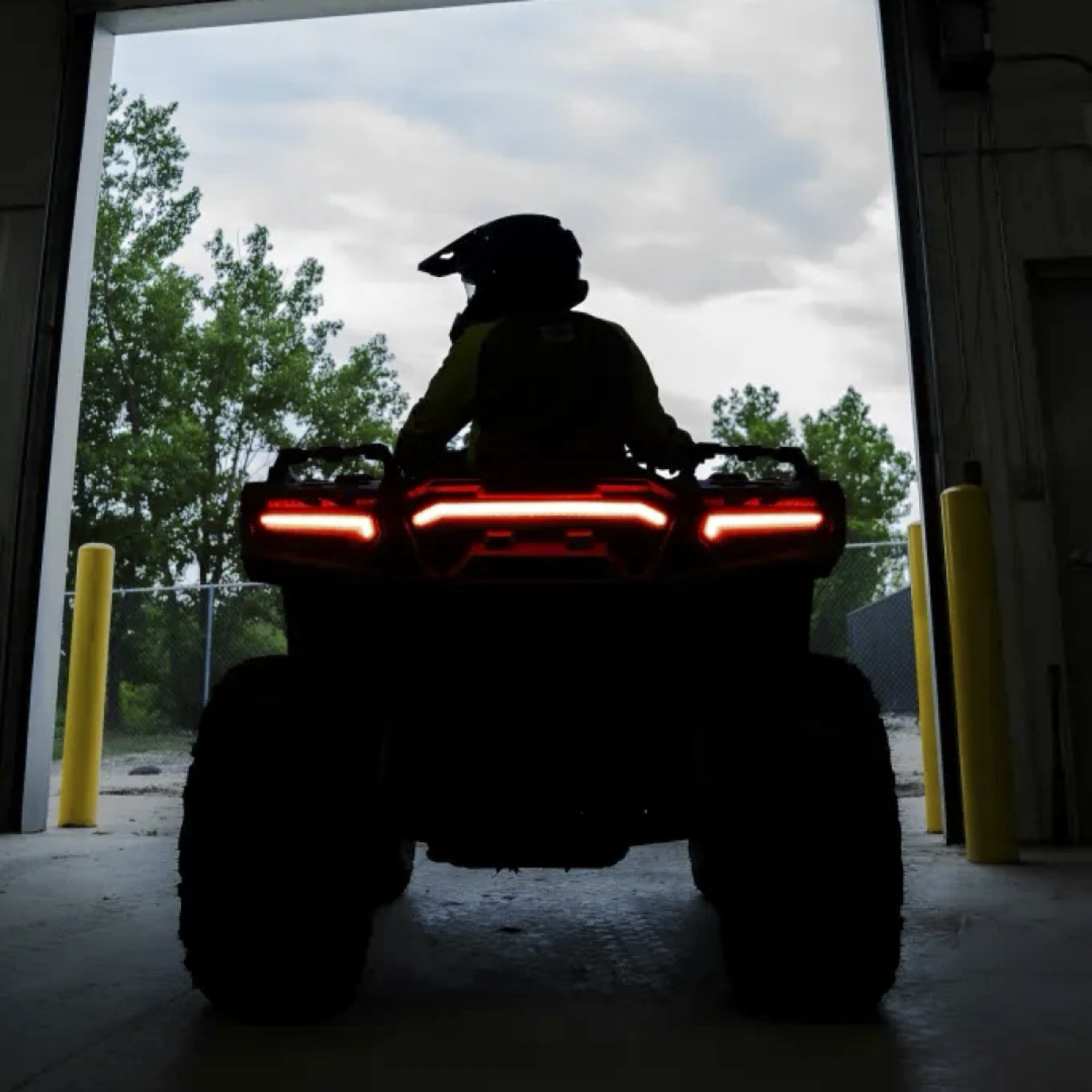 Person riding ATV
