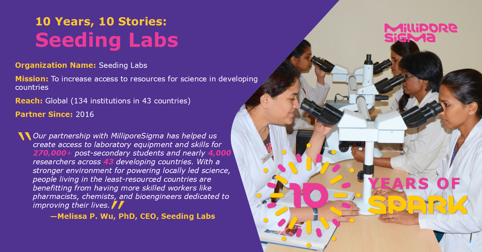 Information on Seeding Labs