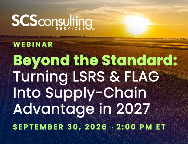 COMPLIMENTARY WEBINAR - Beyond the Standard: Turning LSRS & FLAG Into Supply-Chain Advantage in 2027