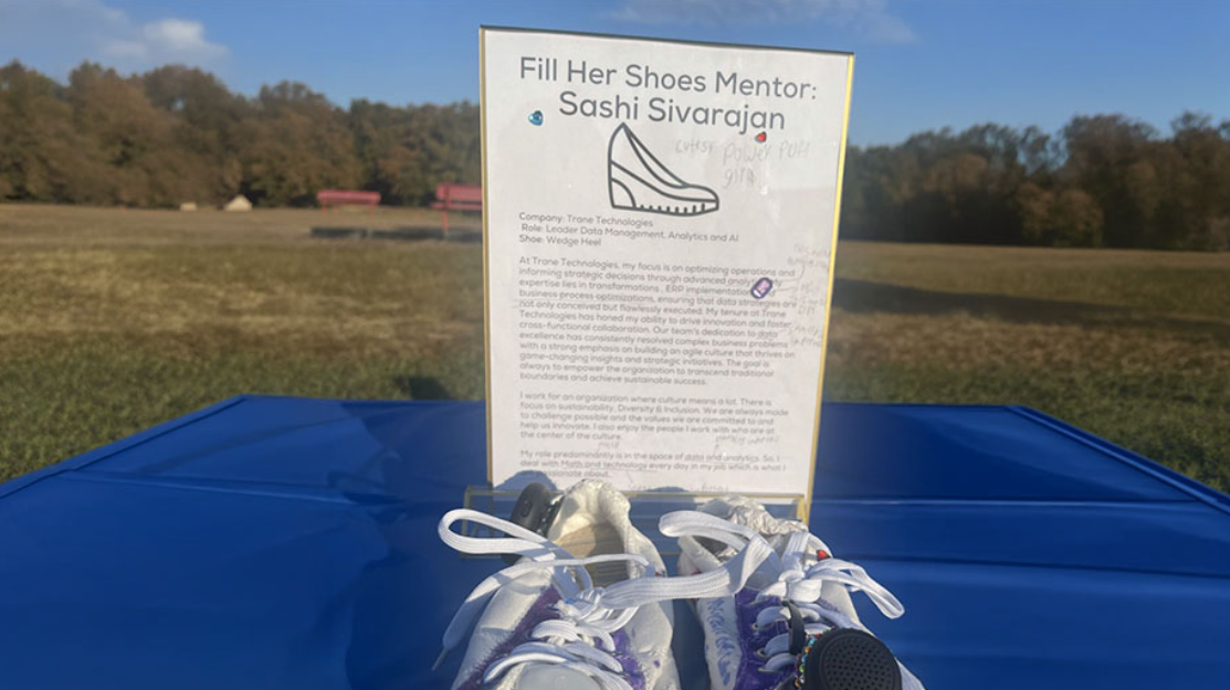 The winning design from the "Fill Her Shoes" Challenge, Dottie Rose Foundation