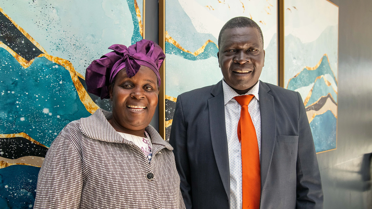 Francis Kwoba and his wife Susan