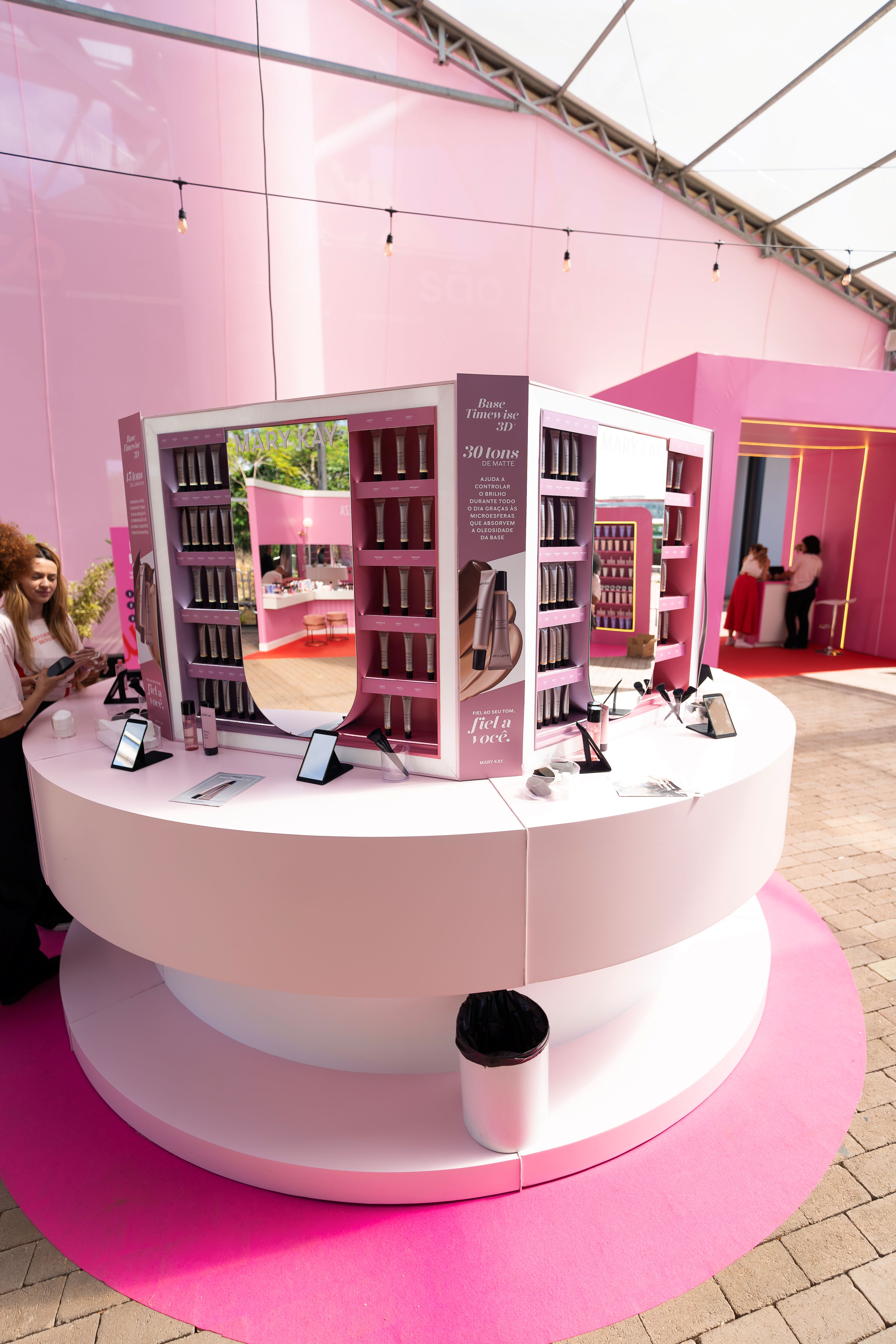 booth of makeup
