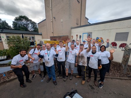 Group photo outside