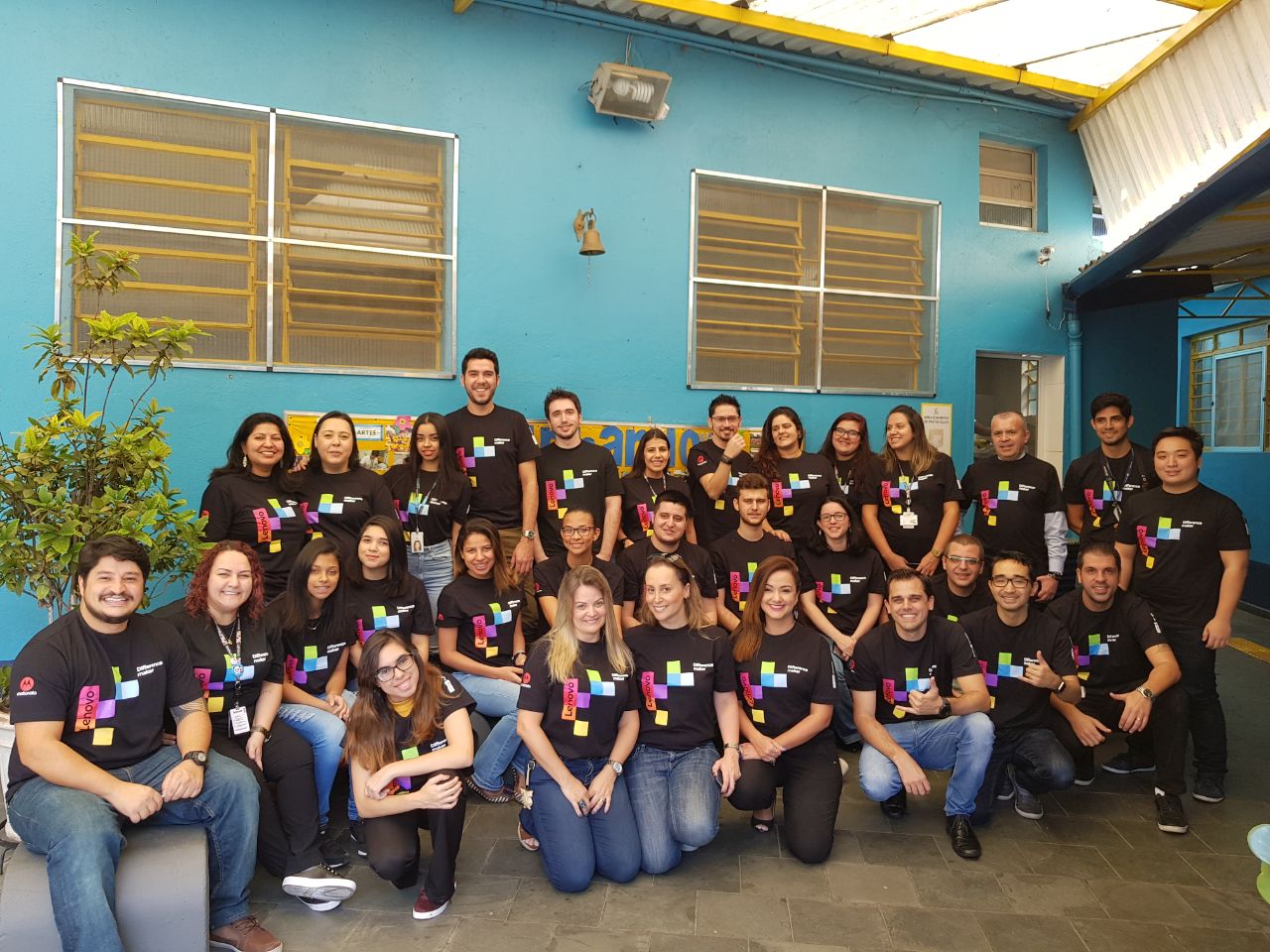 large group photographed outside