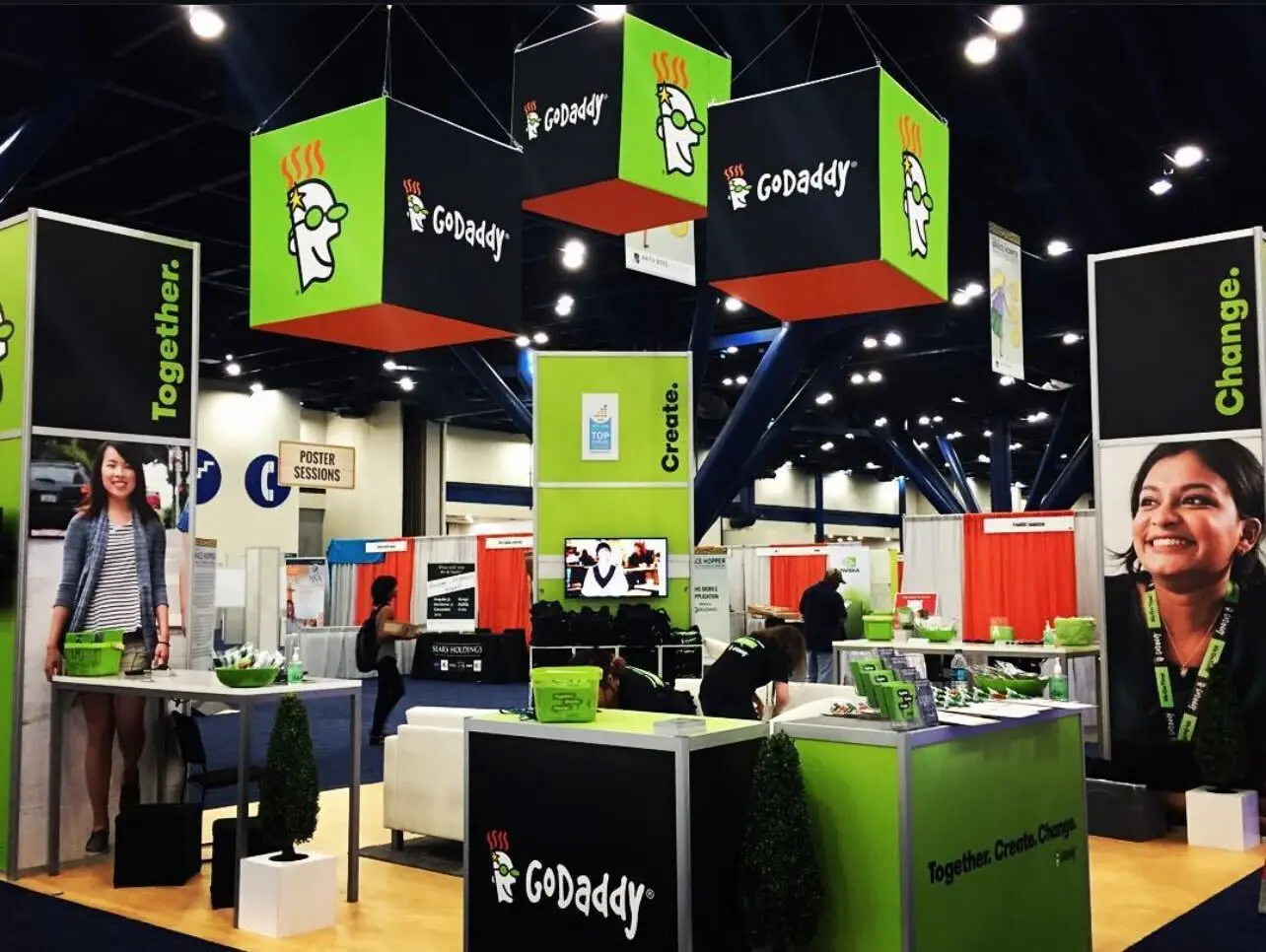 GoDaddy booth