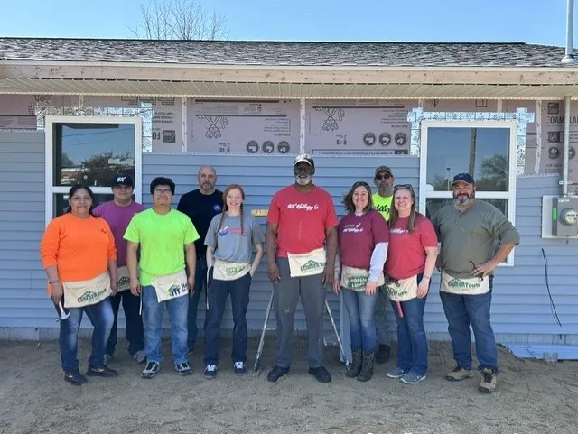 The Battle Creek plant team volunteering with Habitat for Humanity