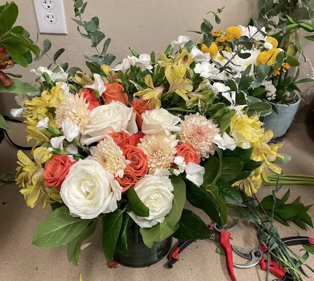 Floral bouquet.