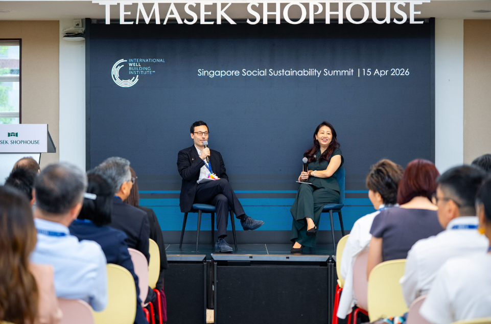 Two speakers at 2026 IWBI Social Sustainability Summit in Singapore