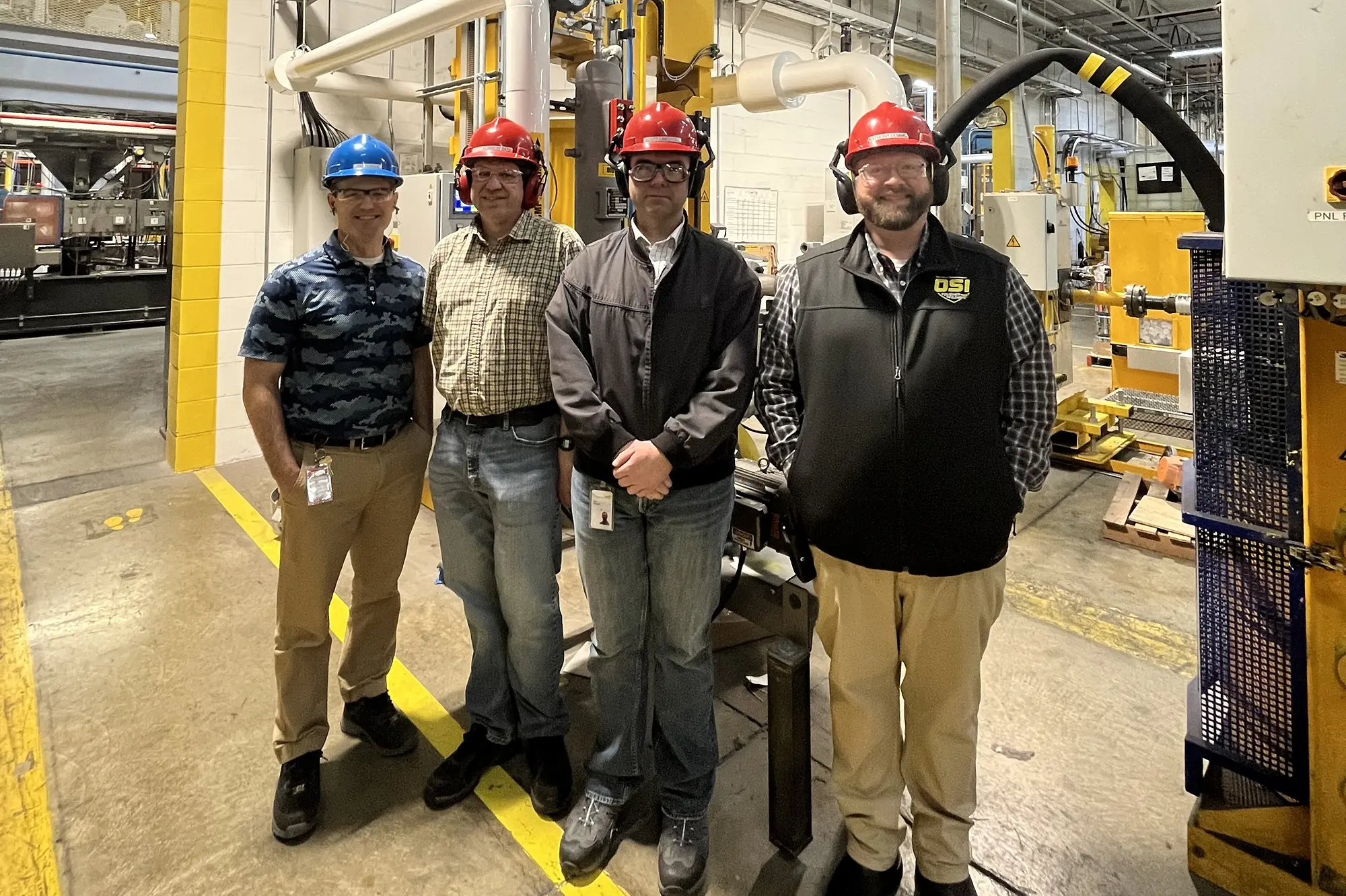 Four workers at the Mentor, Ohio facility