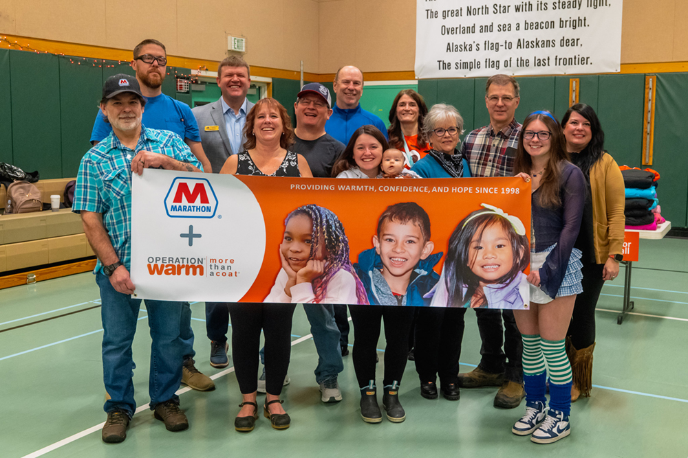 Marathon employee volunteers