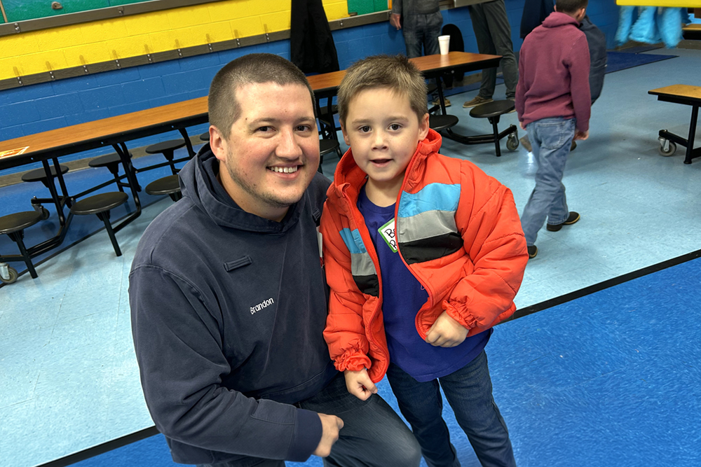 Marathon employee volunteer