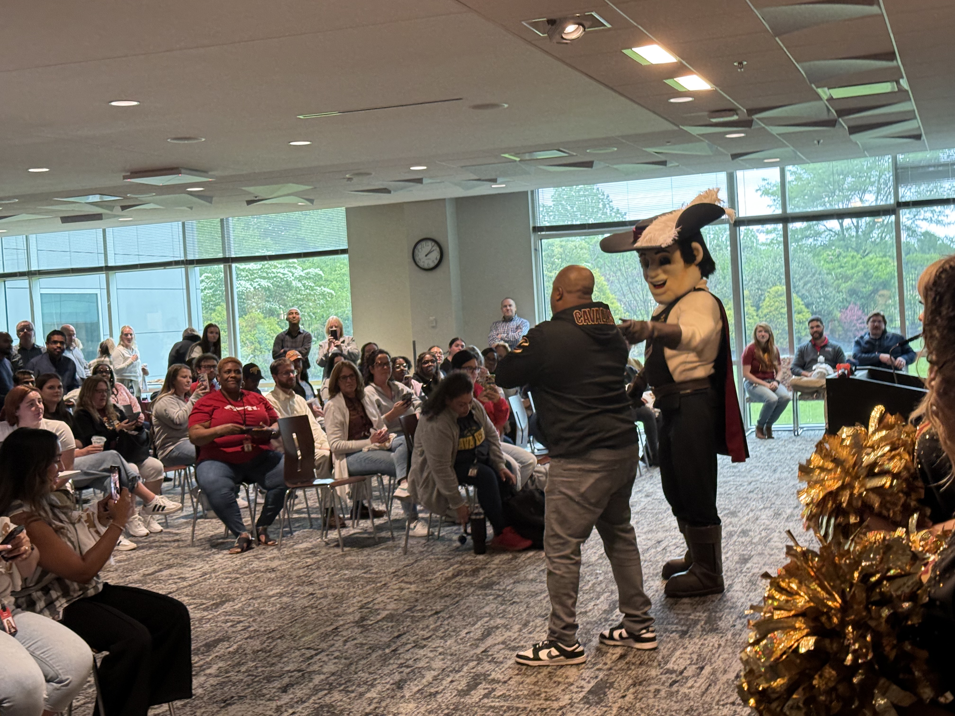 people at group event