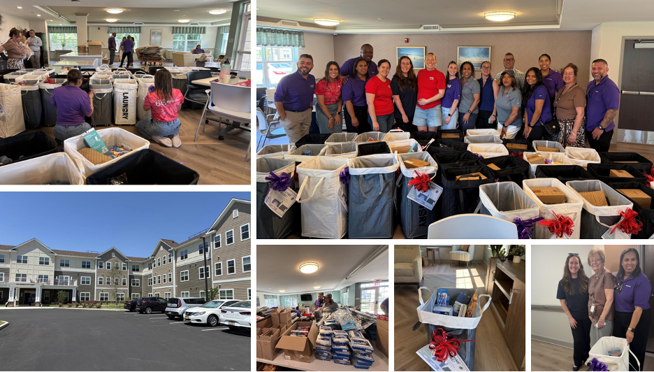 collage of photos of the opening of Mews at St. Mary&nbsp;in Williamstown, NJ,