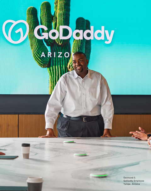 Desmond S., GoDaddy Employee, Tempe, Arizona