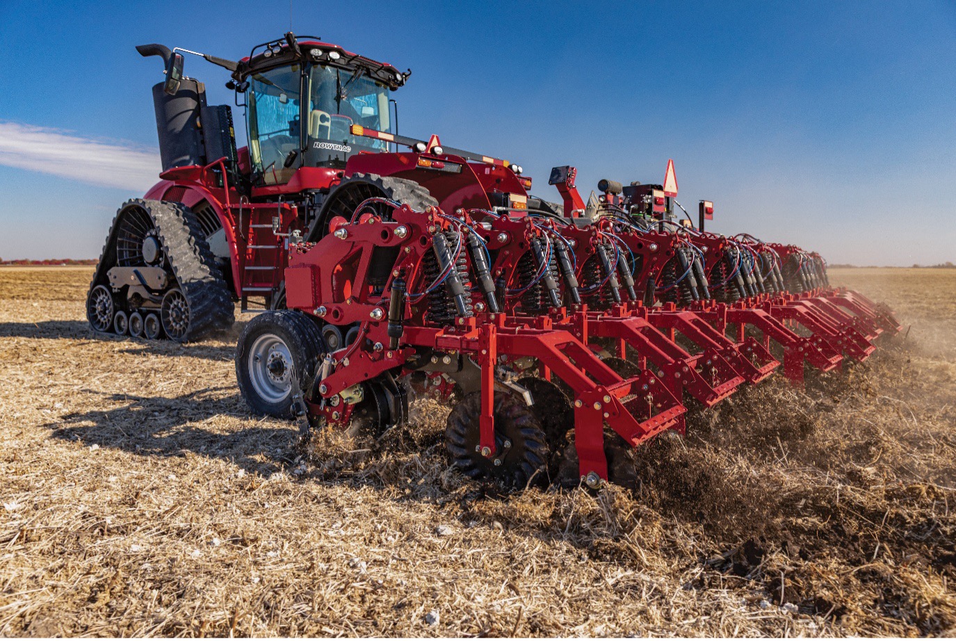 tractor in a field