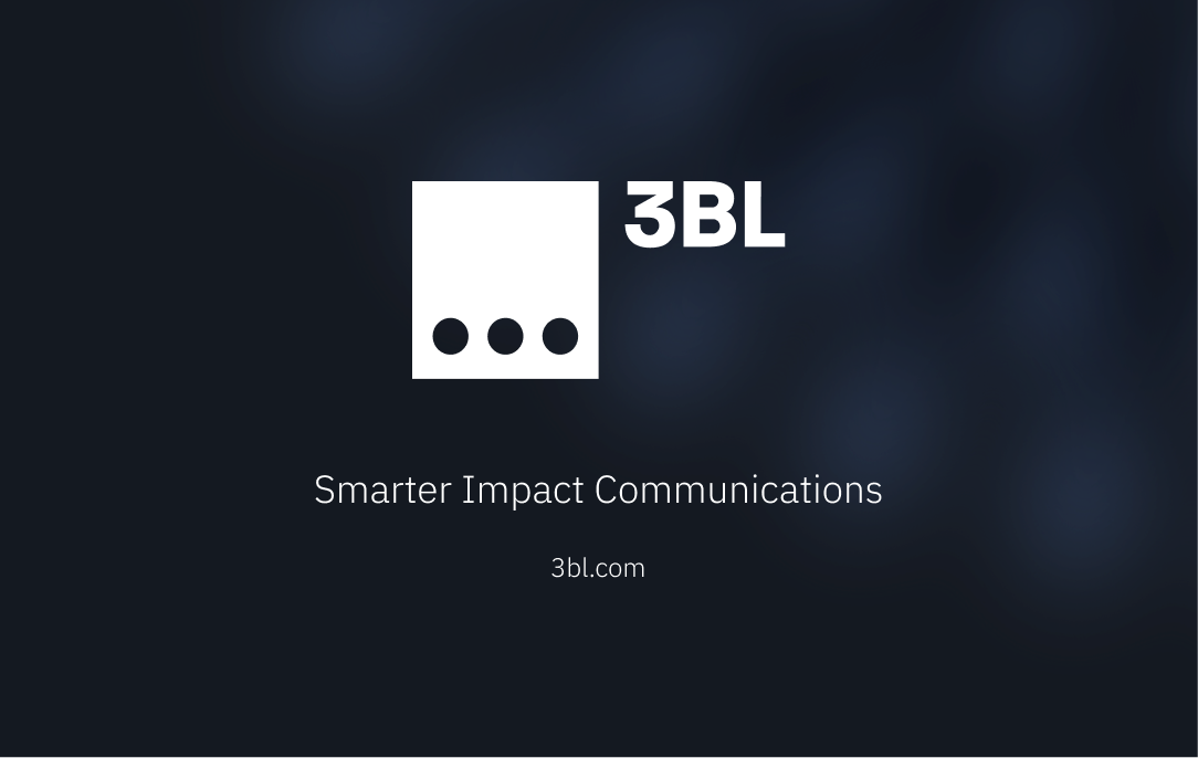 3BL logo on a dark blue ombre background