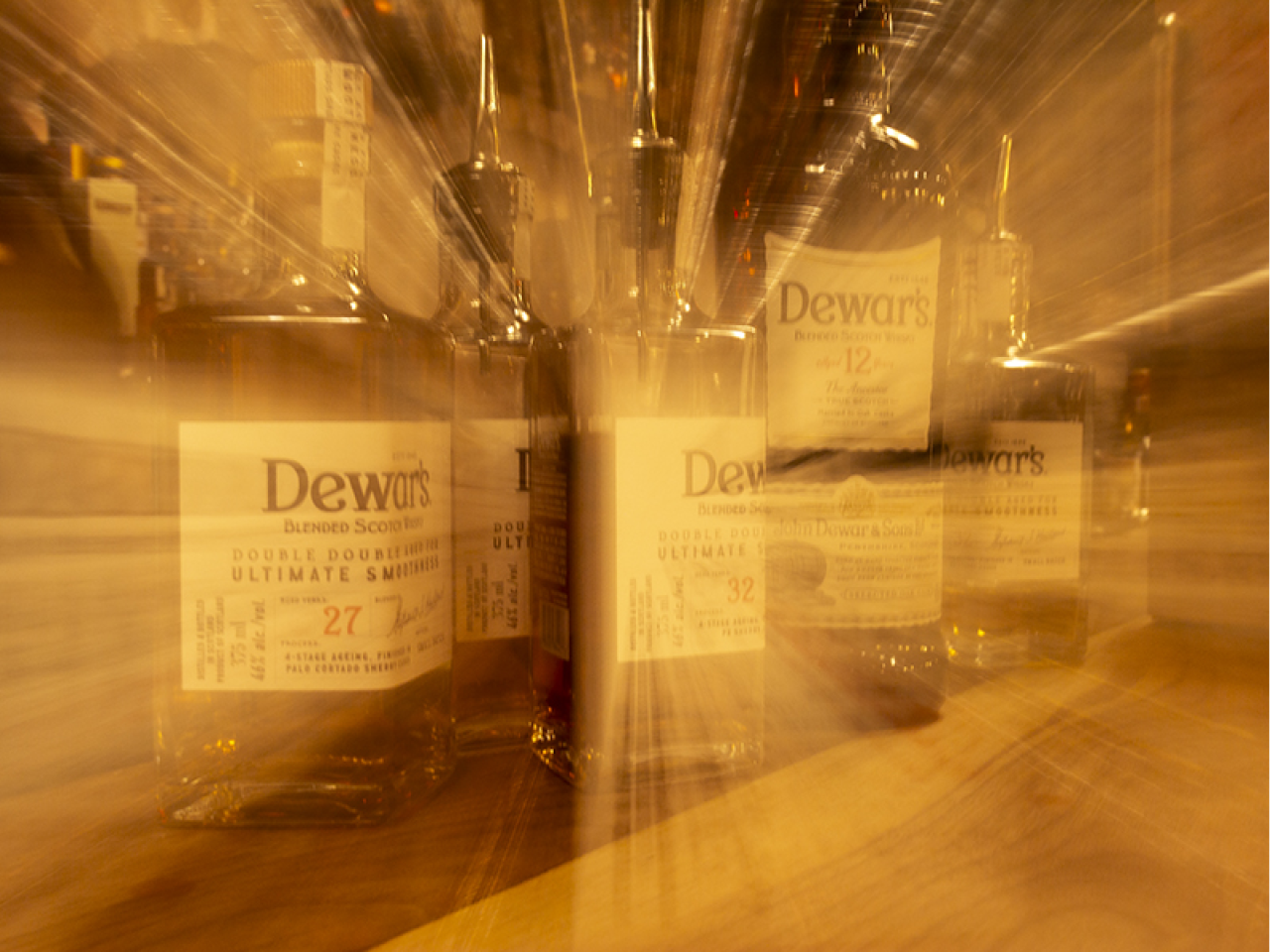 Dewar's bottles