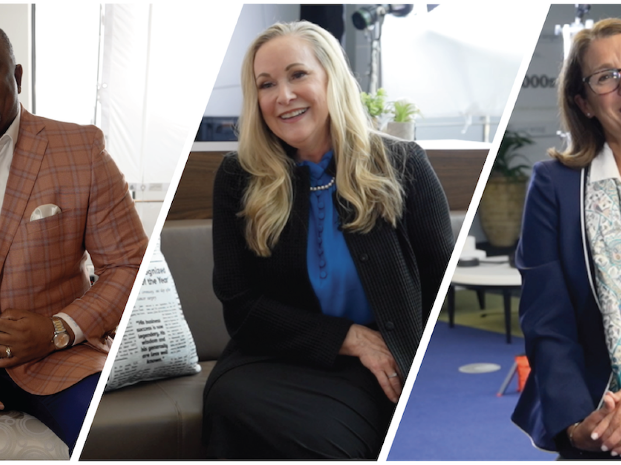 Photo collage with Virgil Miller, Jeri Hawthorne and Shelia Anderson.