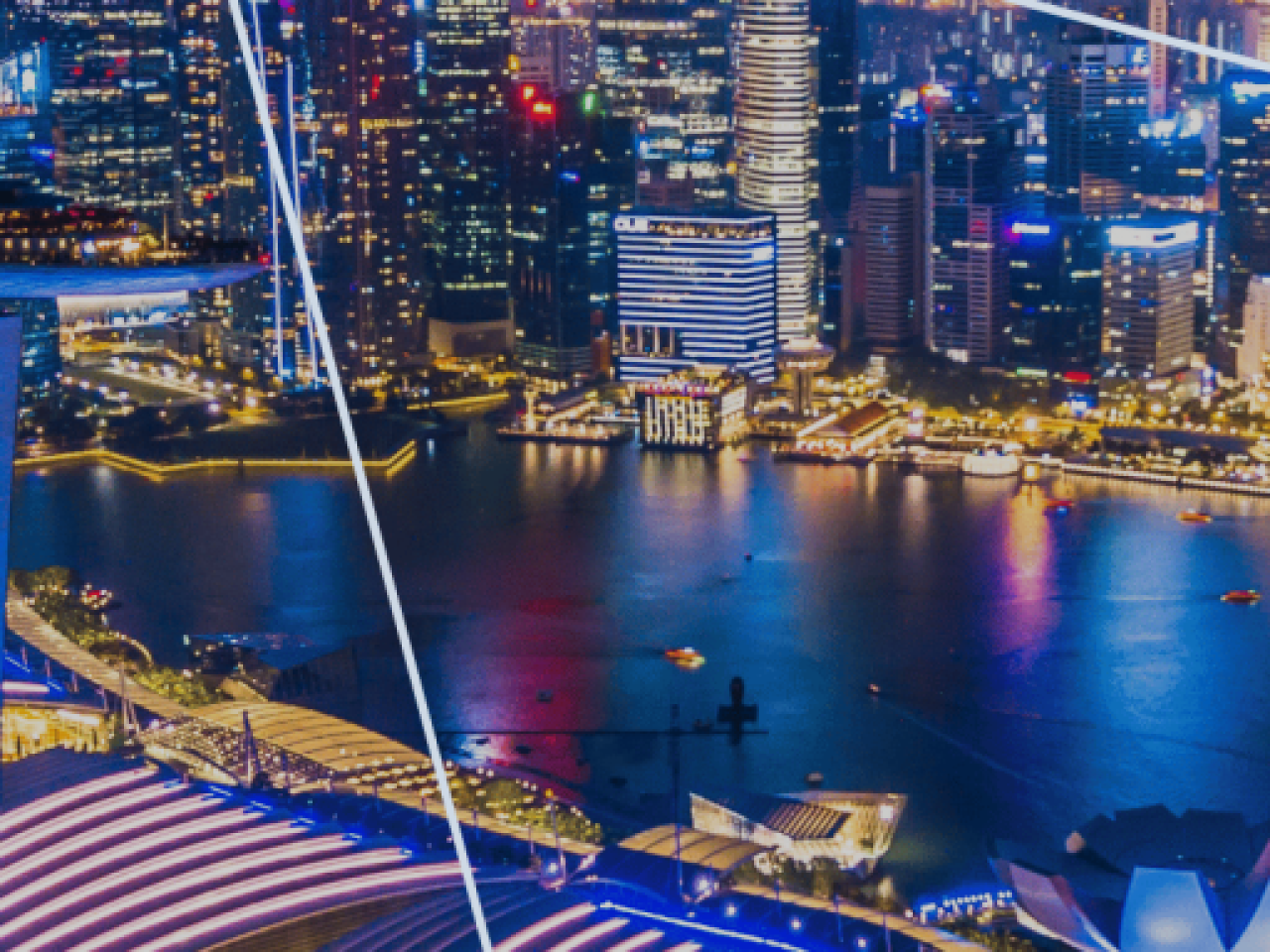 City night skyline 