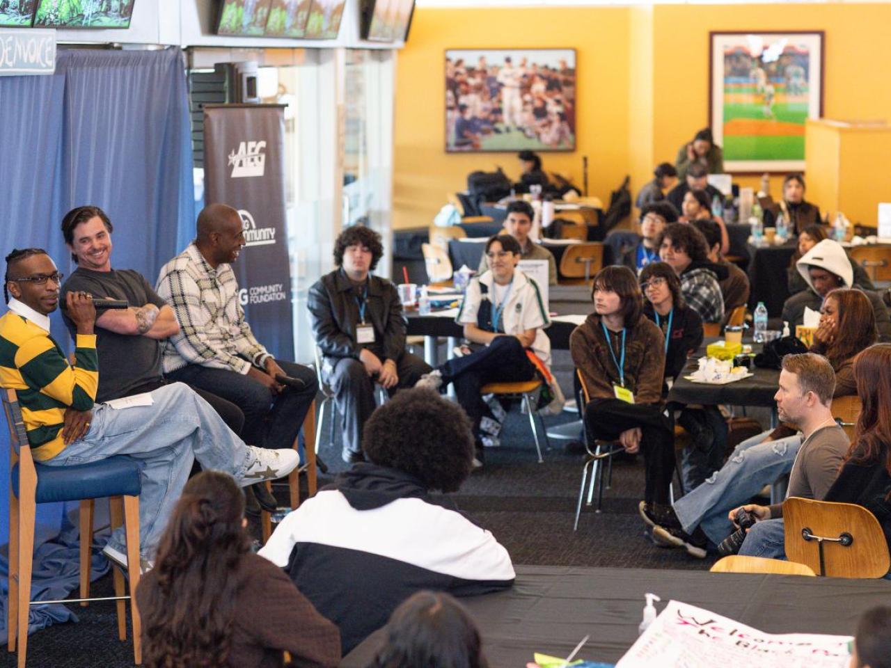 Students heard from industry professionals from Goldenvoice to learn firsthand about the roles and collaboration required to bring a major event to life. 