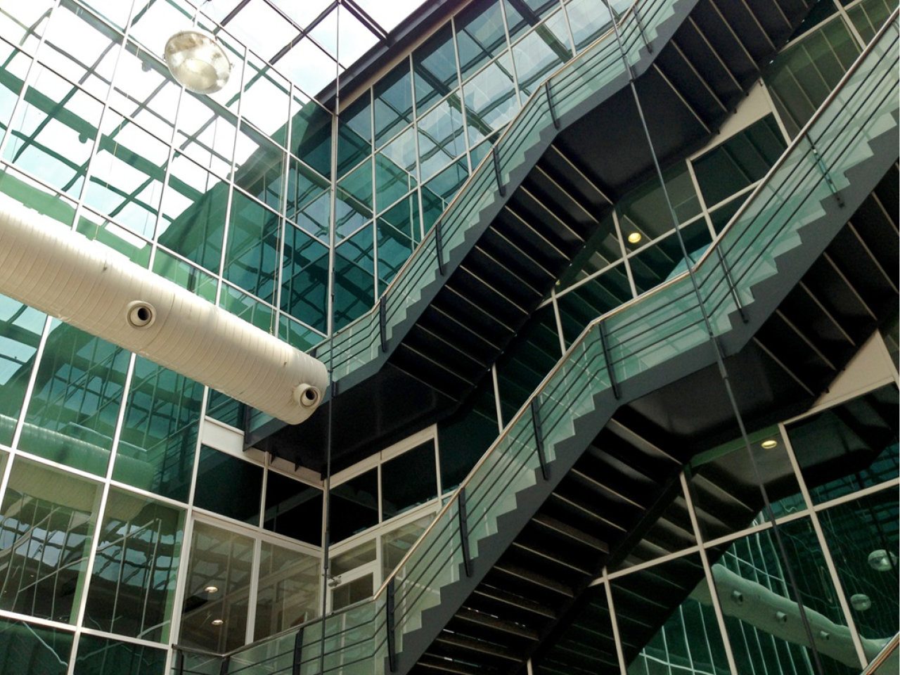 Stairways in a business center