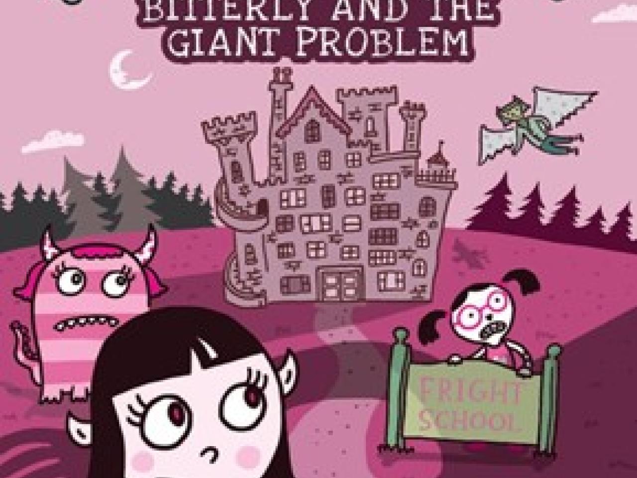 Cover of the picture book, "Pinkaboos: Bitterly and the Giant Problem"