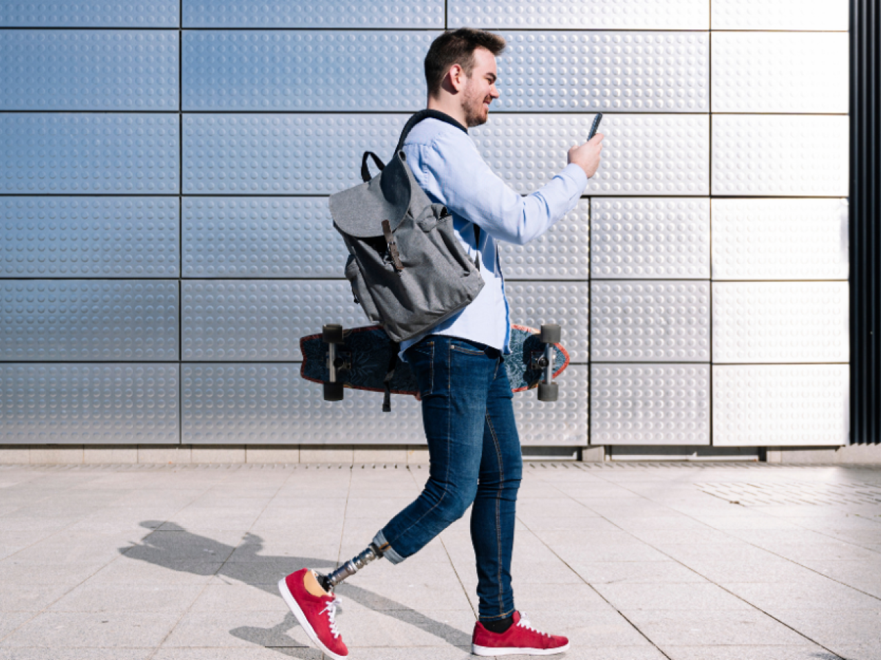 VMWare man walking