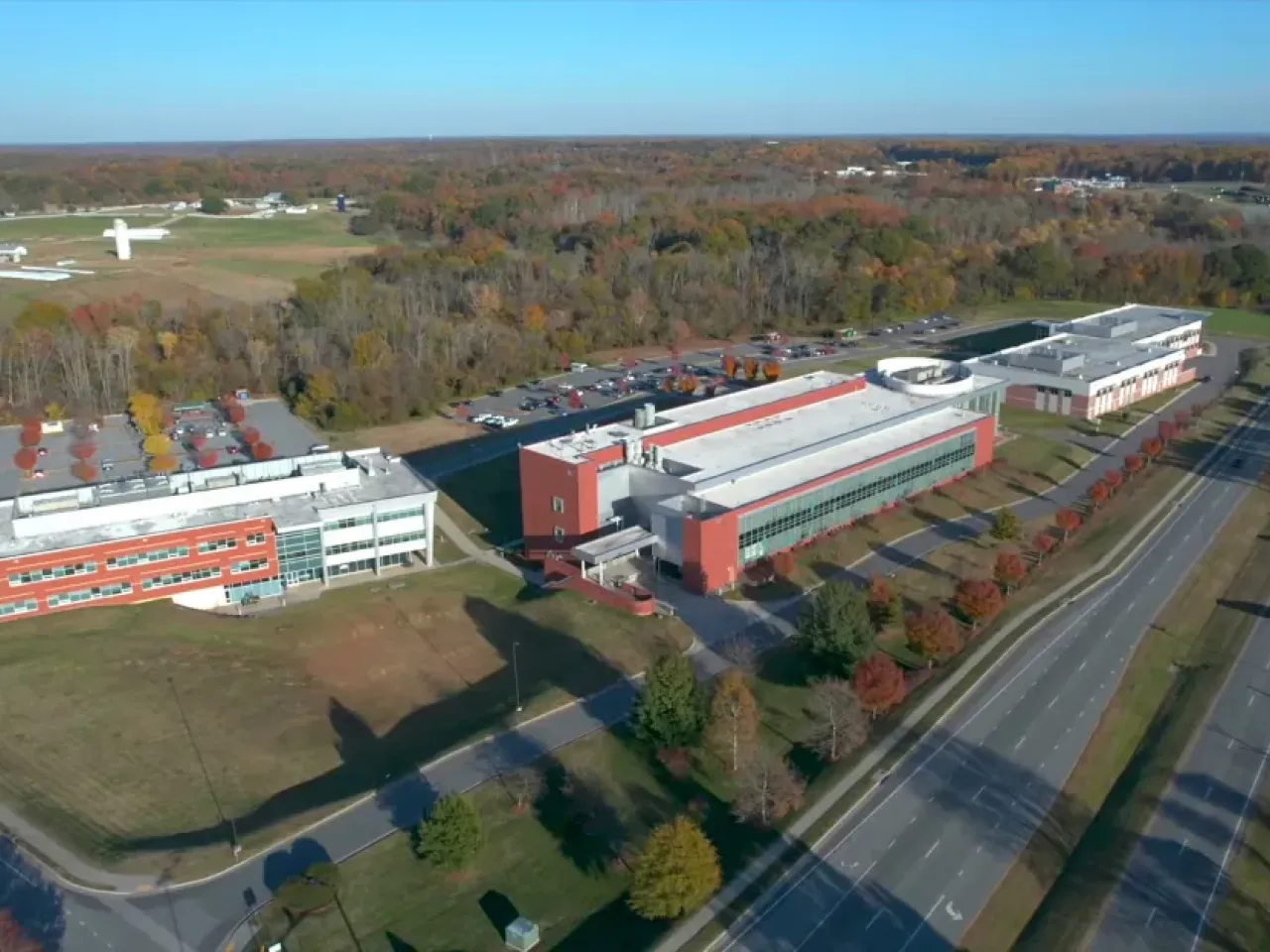 Birds eye view of a building