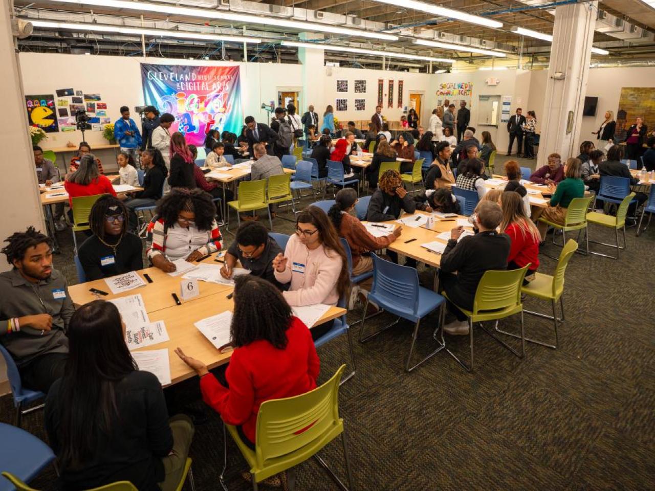 Students shown in the classroom.