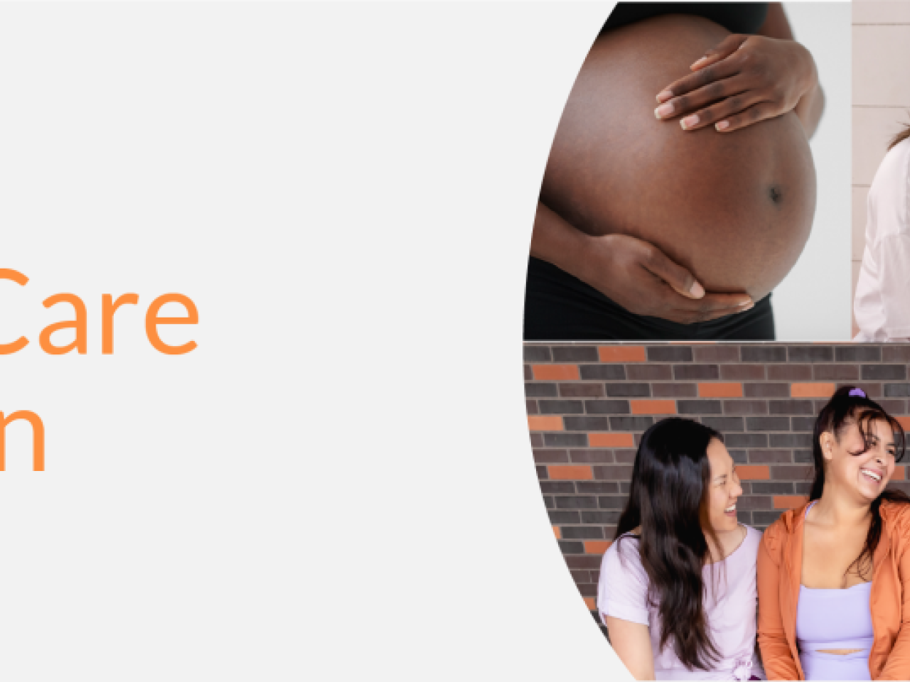 Collage of photos of women, girls, and babies