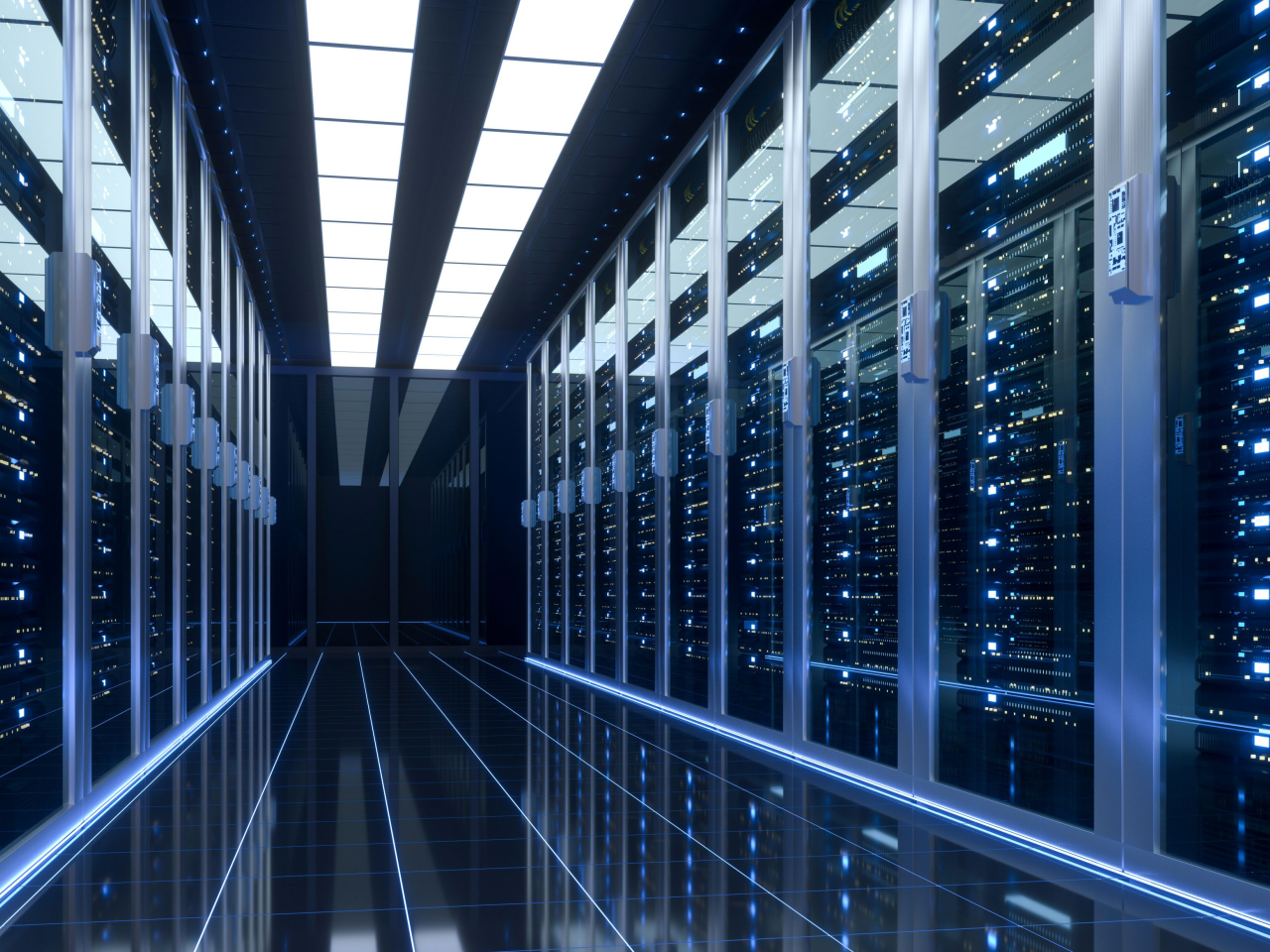 Image of computer server racks