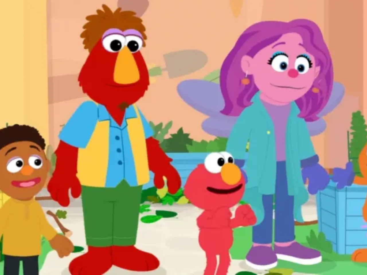 drawing of a group of characters