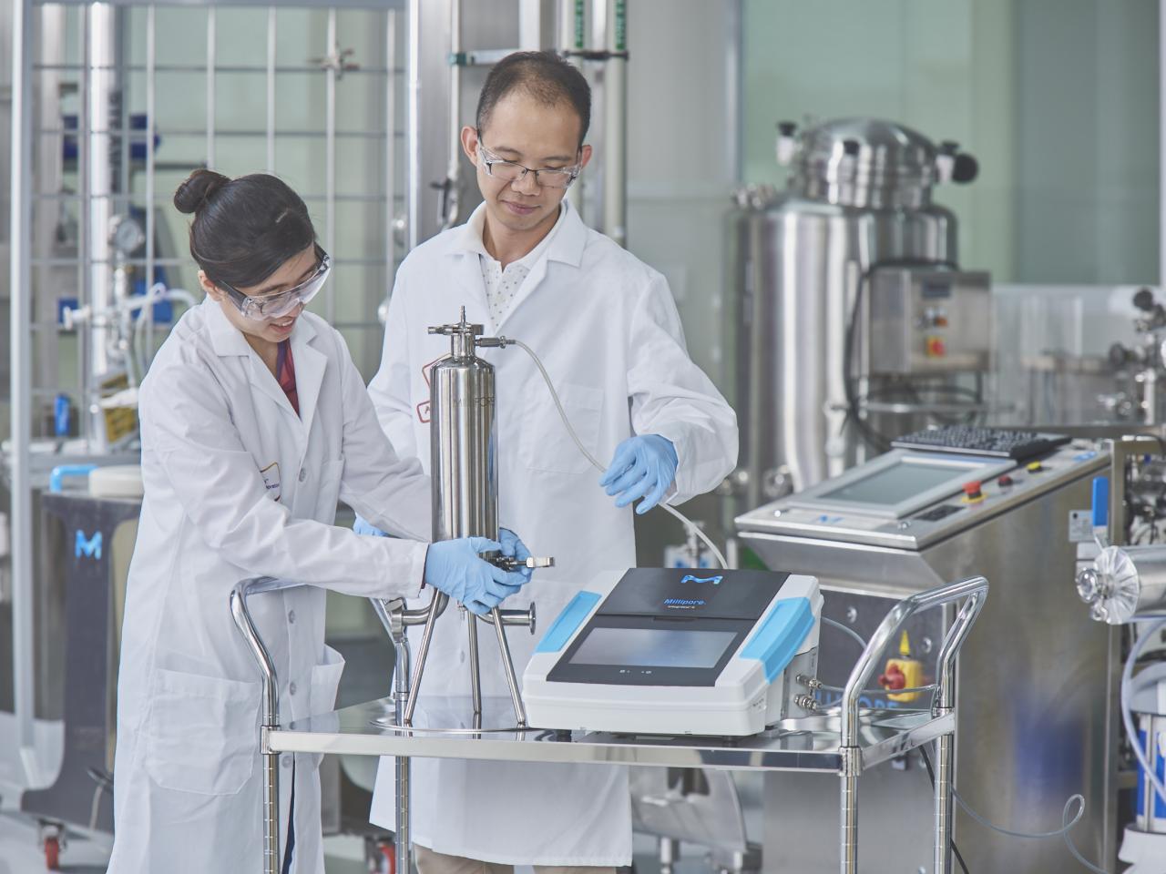 Scientists using MilliporeSigma technology