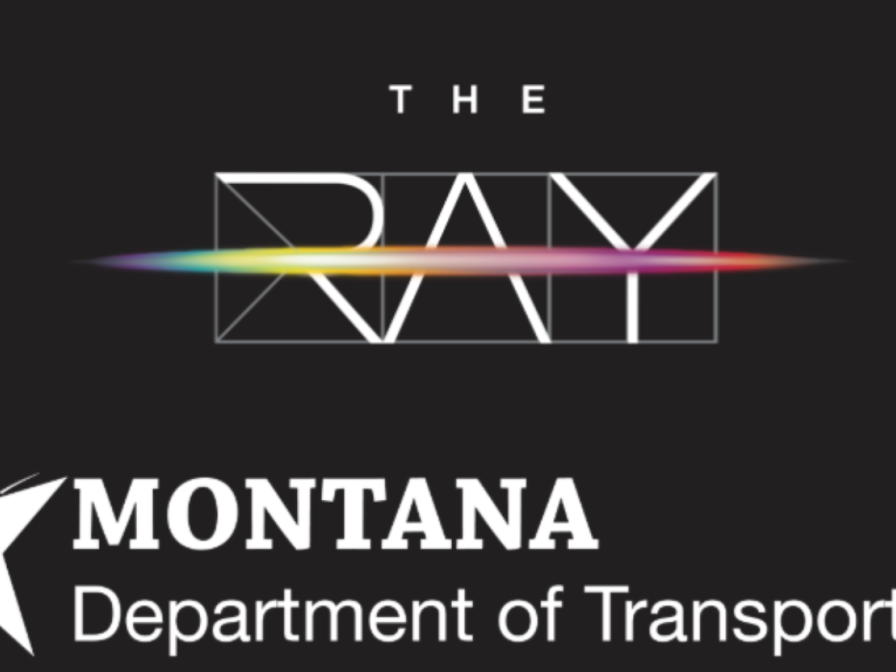 Logos for The Ray and Montana Department of Transportation