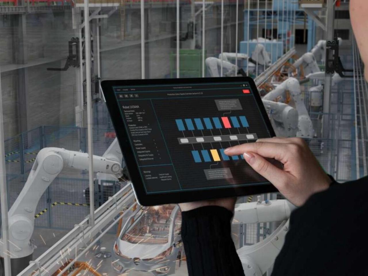 Person using tablet