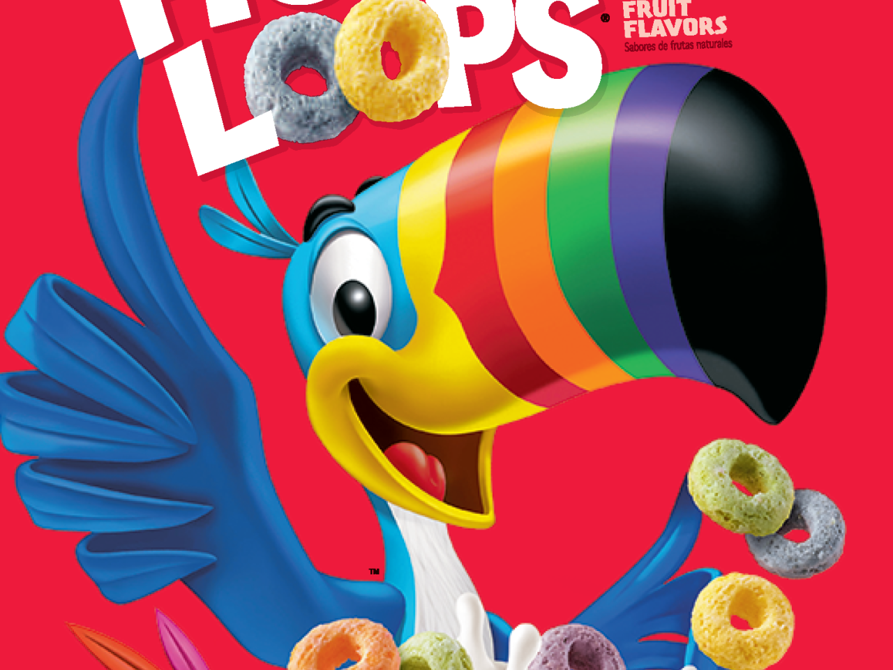Box of Froot Loops with Natural Colors