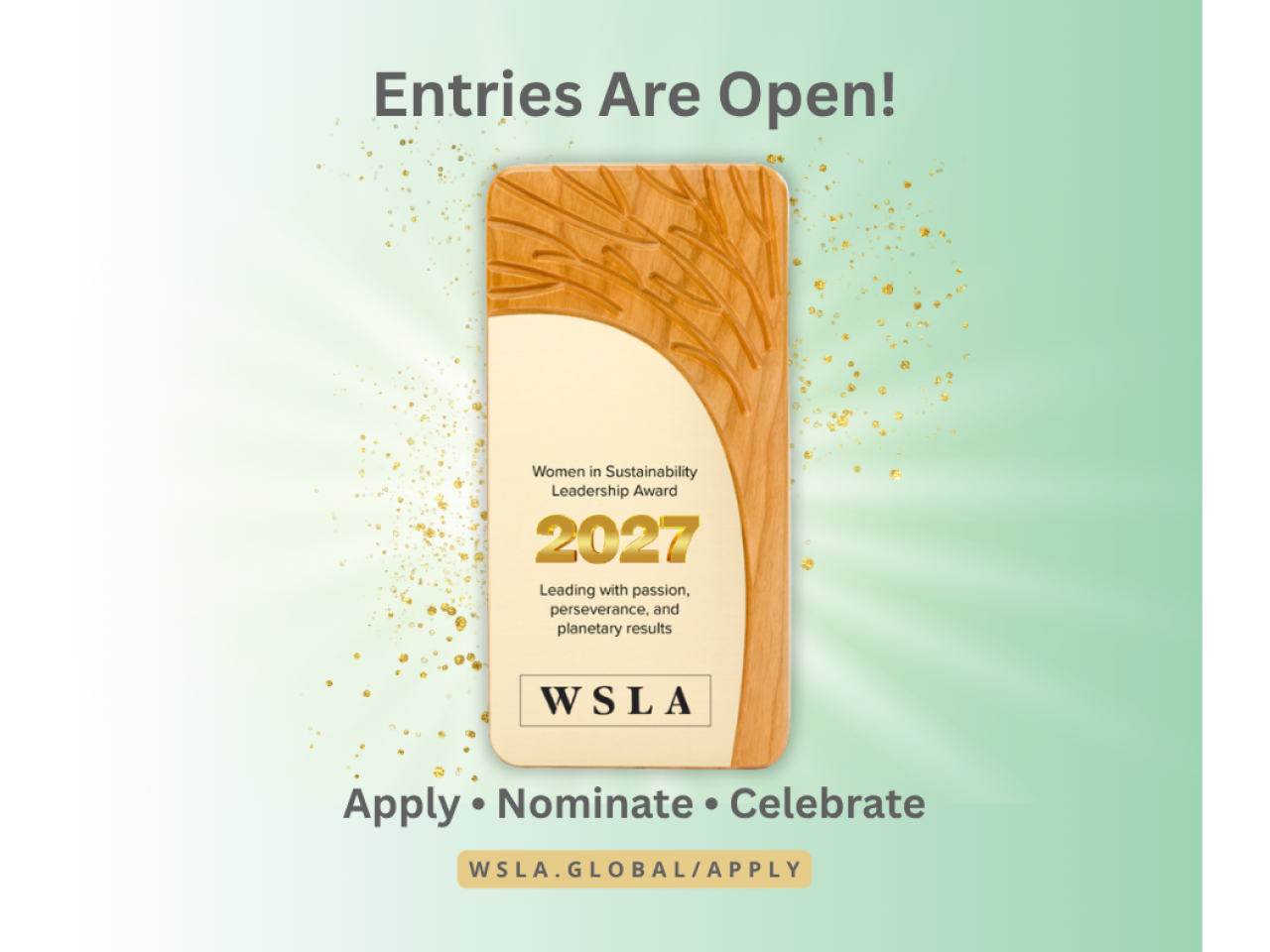 Entries are open! 2027 Women in Sustainability Leadership Awards - apply, nominate, celebrate