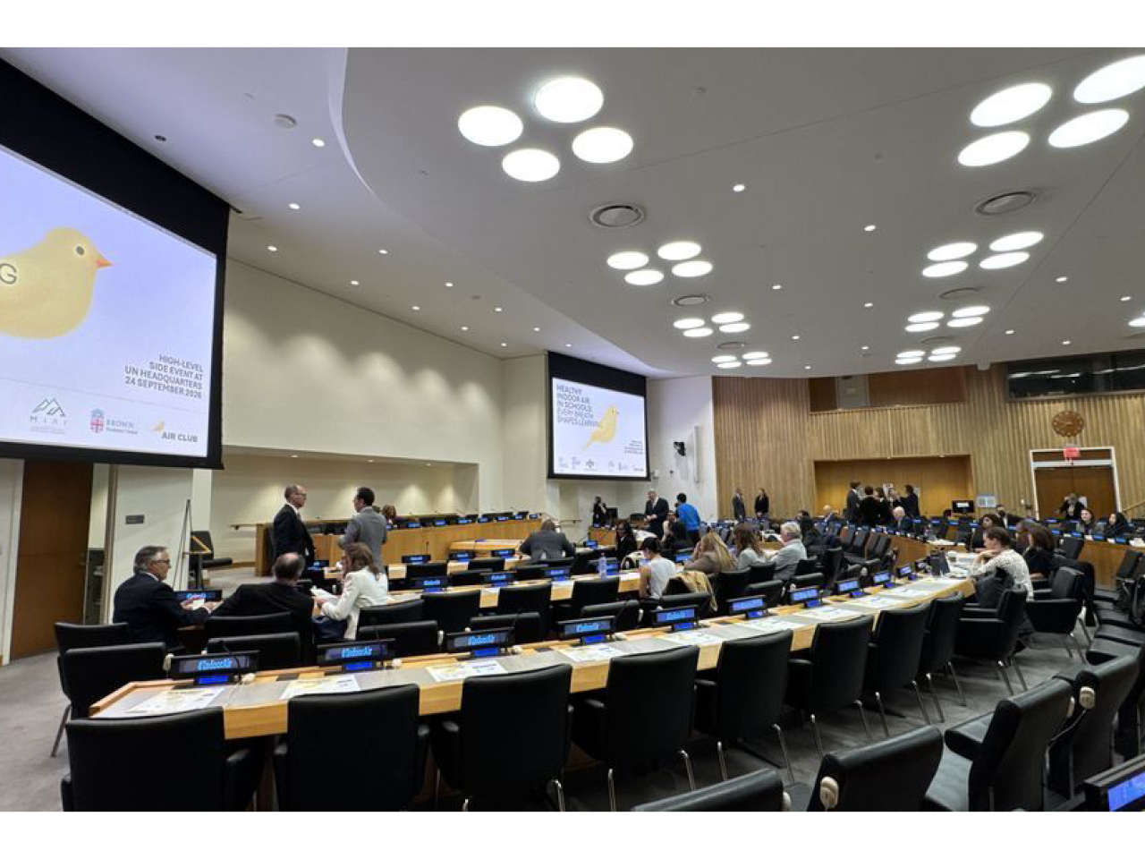 people at the UN event