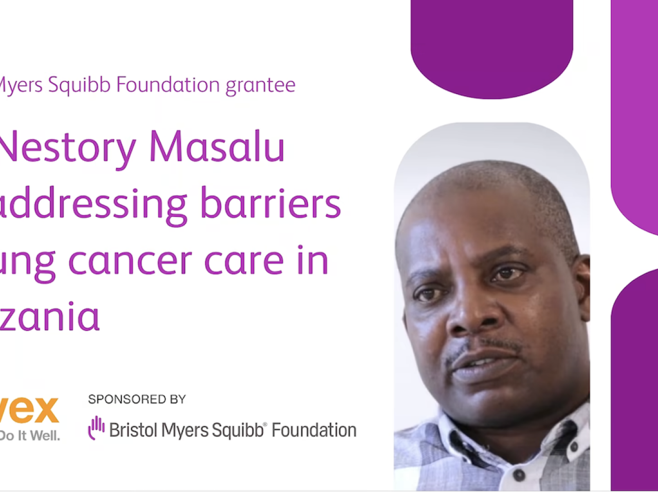 Dr. Nestory Masalu on addressing barriers to lung cancer care in Tanzania.