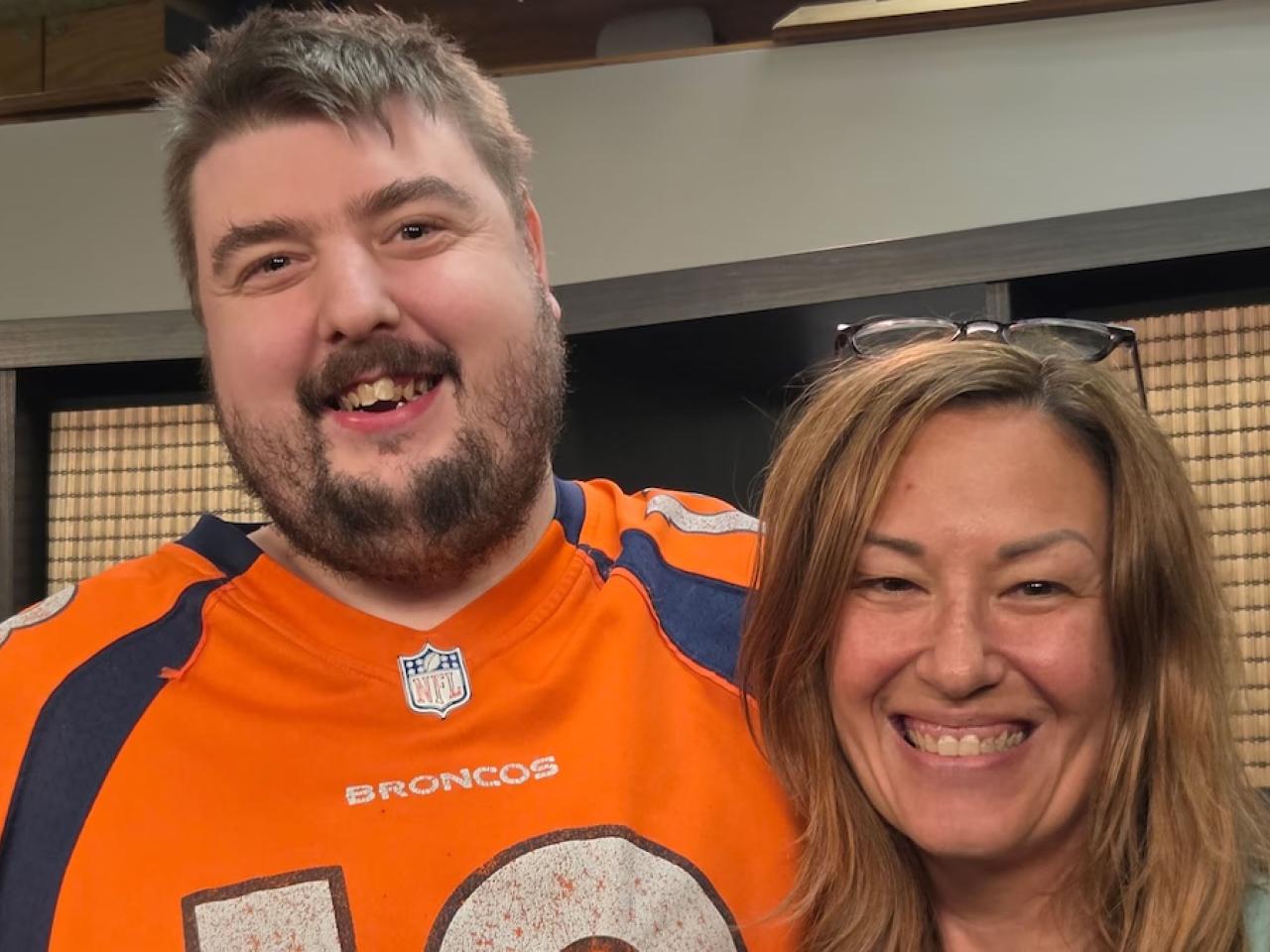 Nick Stacken and his mother and caregiver, Wendy Stacken.