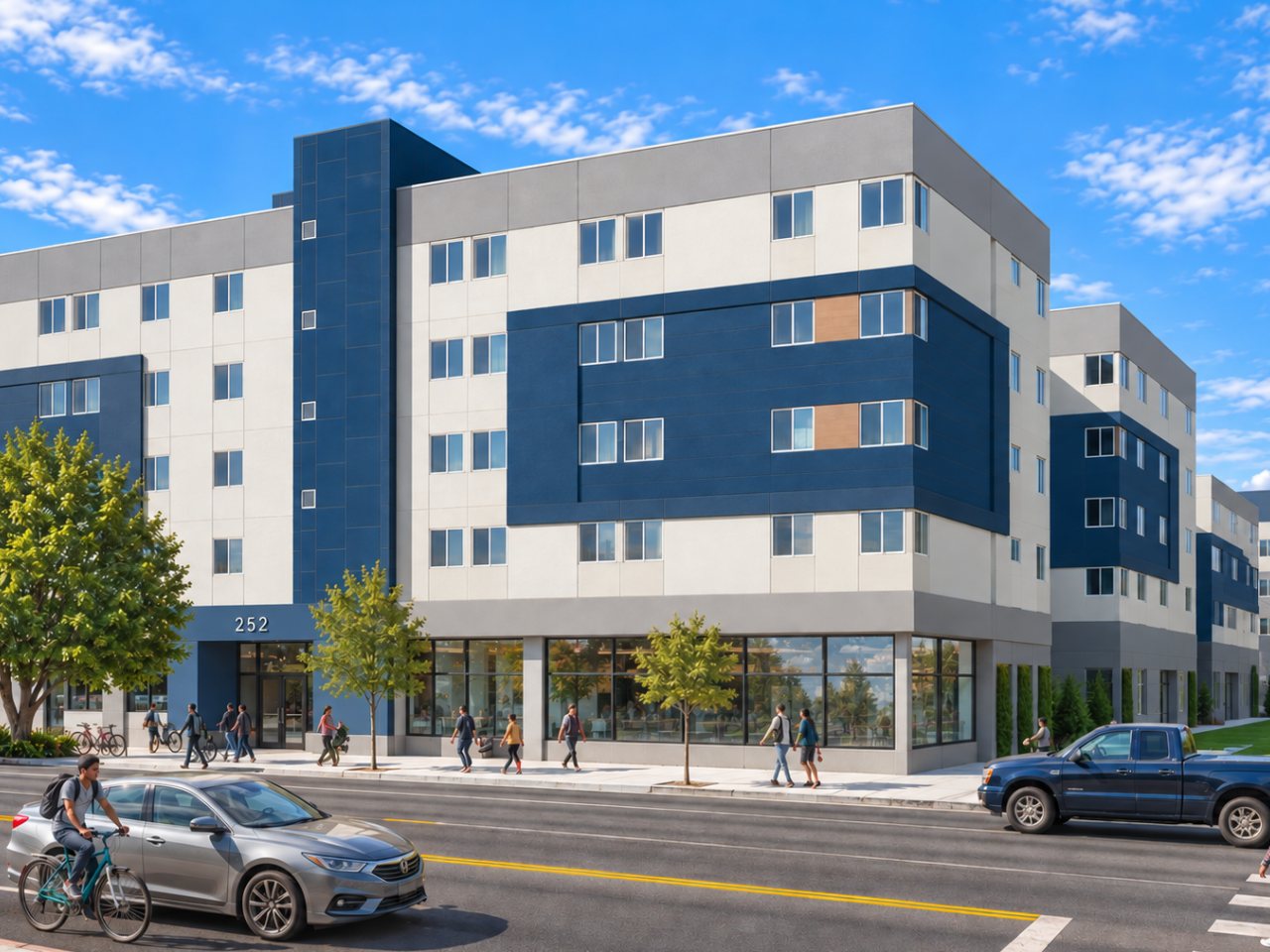 rending of housing complex